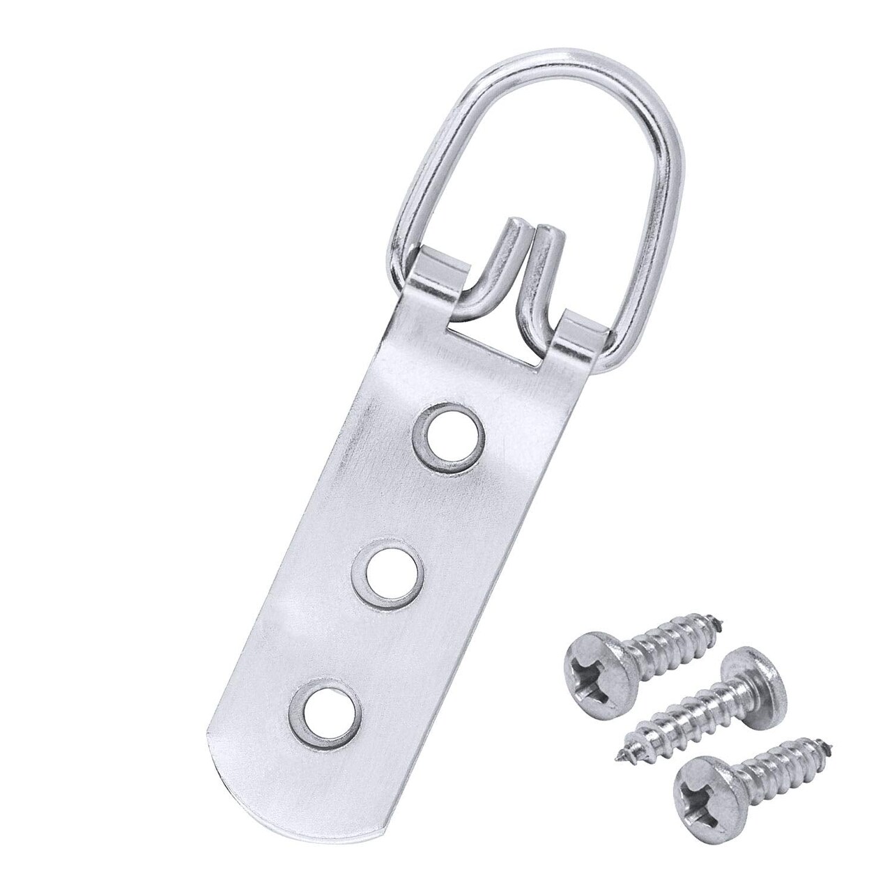 Framer Supply Heavy Duty 3 Hole Steel D-Ring Picture Hangers & #6 1/2" Pan Head Philips Screws